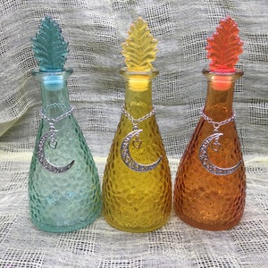 Potion Bottle, Moon Water Bottle, Spell Bottle, Earthy Bottle, Decorative Bottles, Altar Bottle, Ritual Bottle, Storage Jar, Glass Bottles
