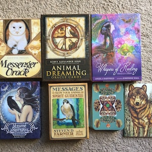 Tarot Cards, Oracle Cards, Psychic Readings, Divination, Fortune Teller, Cards, Meditation, Mystic Sisters Oracle Cards, Animal Spirits