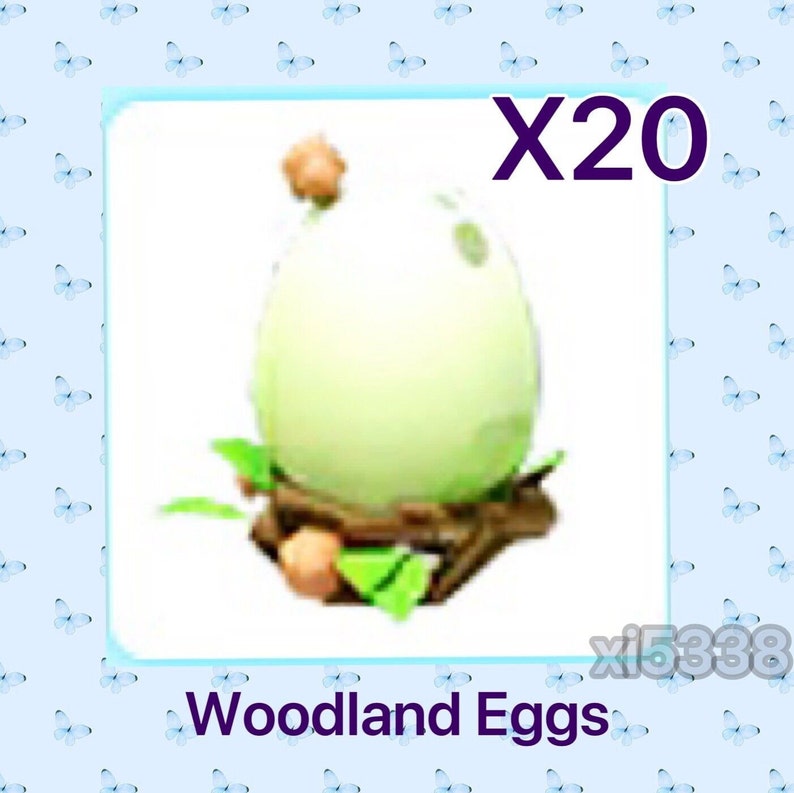20 Woodland Eggs for Roblox Adopt Me Etsy