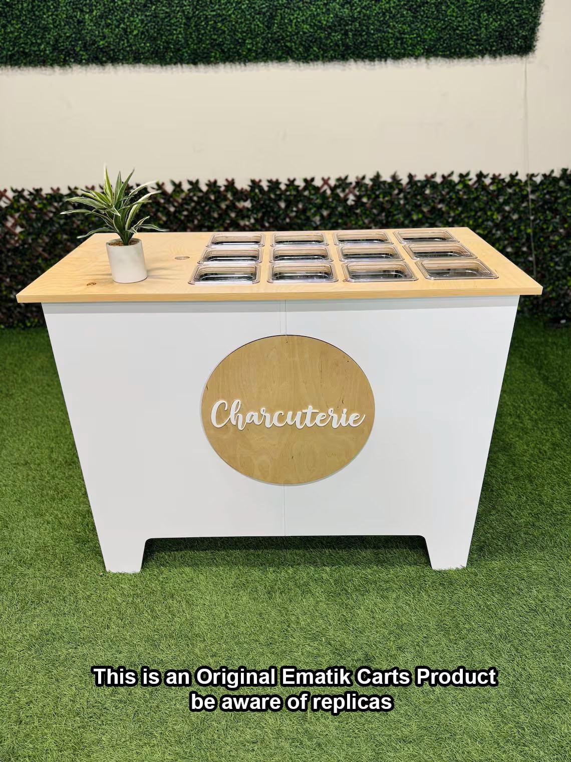 ロカビリー マッキー アンド バーバレッツ キャディラック Ematik Foldable 4ft Charcuterie Catering Cart Collapsible Table