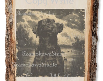 Digital Design File - Dog with Ducks - Hunting - Glowforge - Laser Ready - Engrave - SVG - Wood Engraving - 3D Illusion -  Xtool - Lightburn
