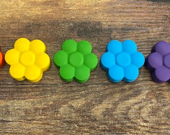 Pastelli personalizzati a fiori, pastelli arcobaleno, realizzati su misura