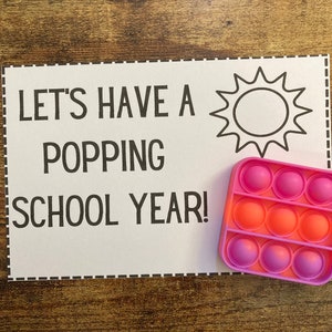 Back to School Gifts, Student Gifts, Gifts From Teachers, Pop Its, Pop It Gifts, Back to School Night, Student Fidgets, Classmate Gifts