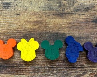 Mickey and Friends custom crayons, rainbow crayons, custom made