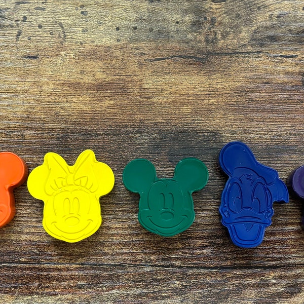 Mickey and Friends custom crayons, rainbow crayons, custom made