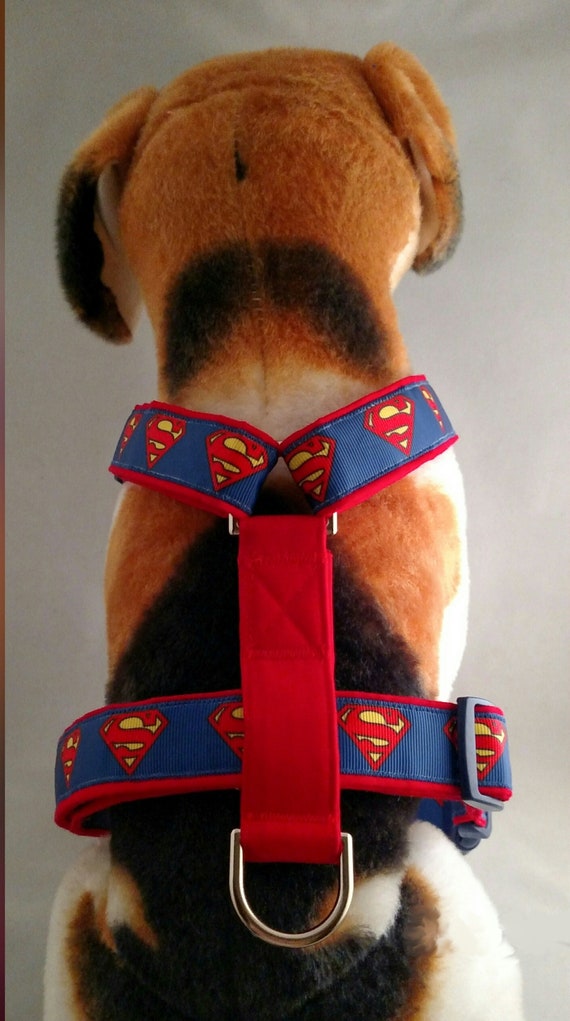 Superman Dog Harness Etsy UK