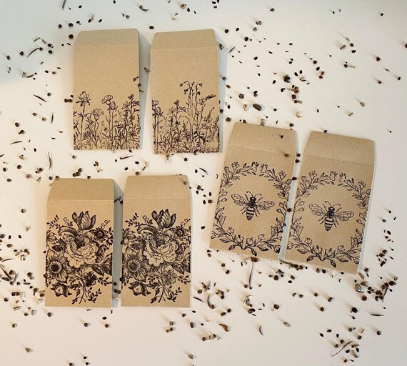 Wildflower Seed Packets Etsy