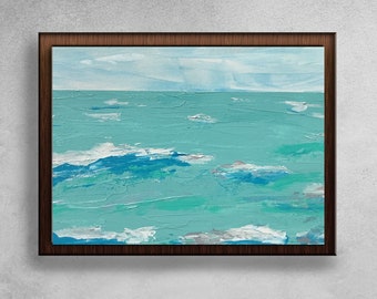 Minimalist Ocean View Mixed Media | MelchiorStudios