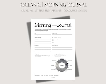 Journal de réflexion du matin : prendre soin de soi au quotidien (téléchargement numérique, modèle PDF)