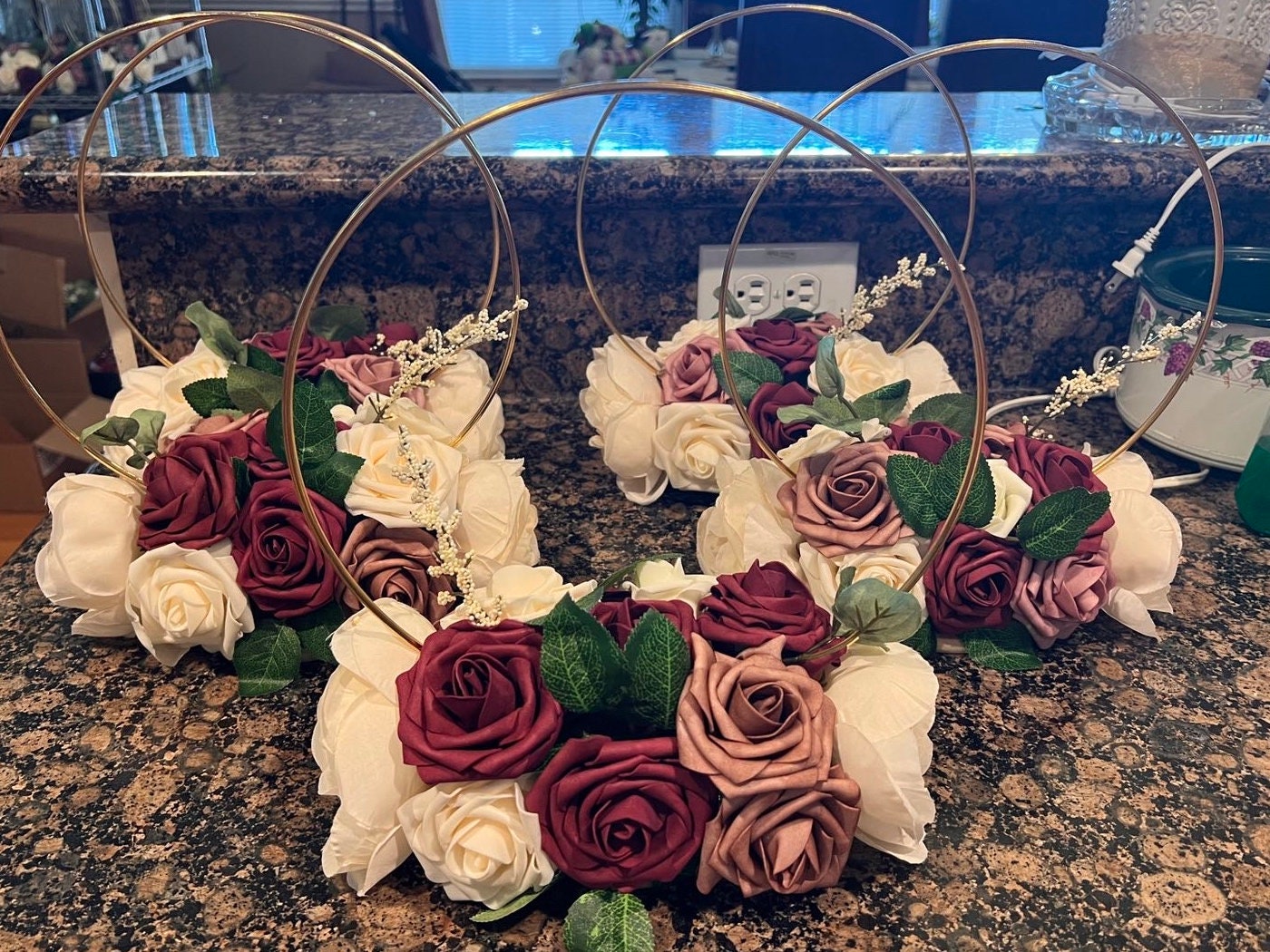 Hoop Centerpieces Wedding Centerpieces Centerpieces Etsy