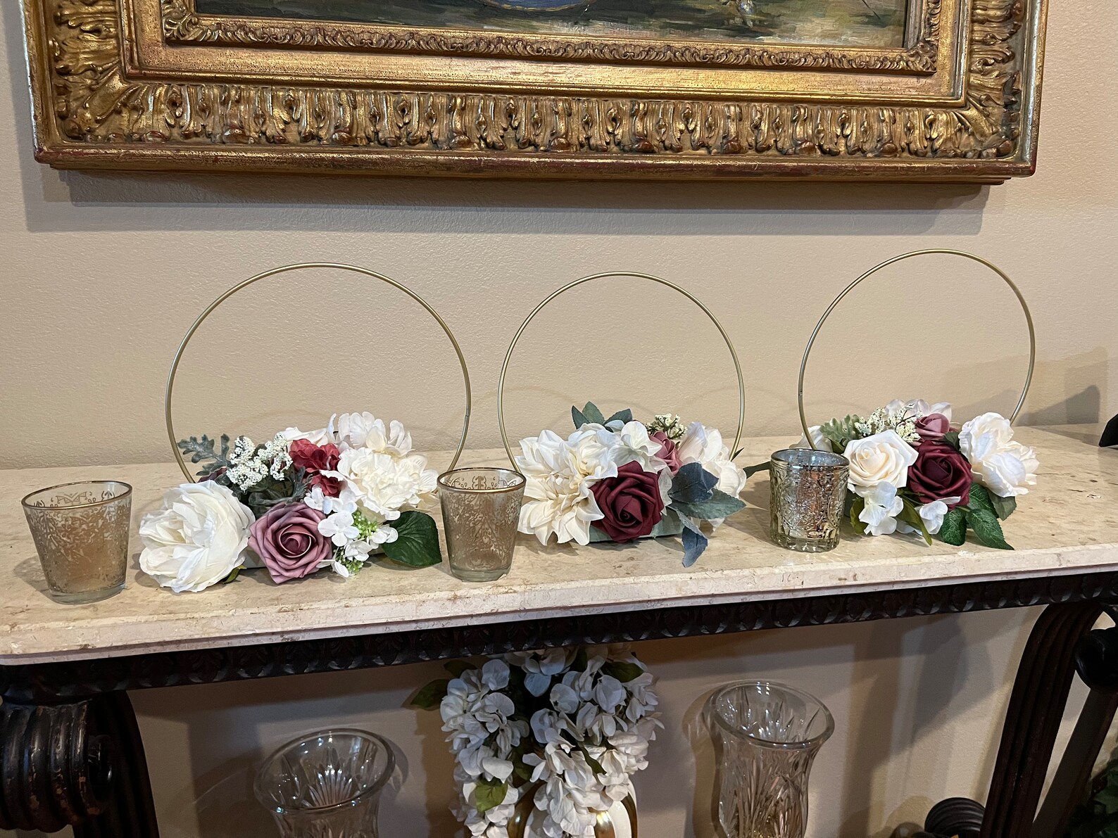 Hoop Centerpieces Wedding Centerpieces Centerpieces Etsy