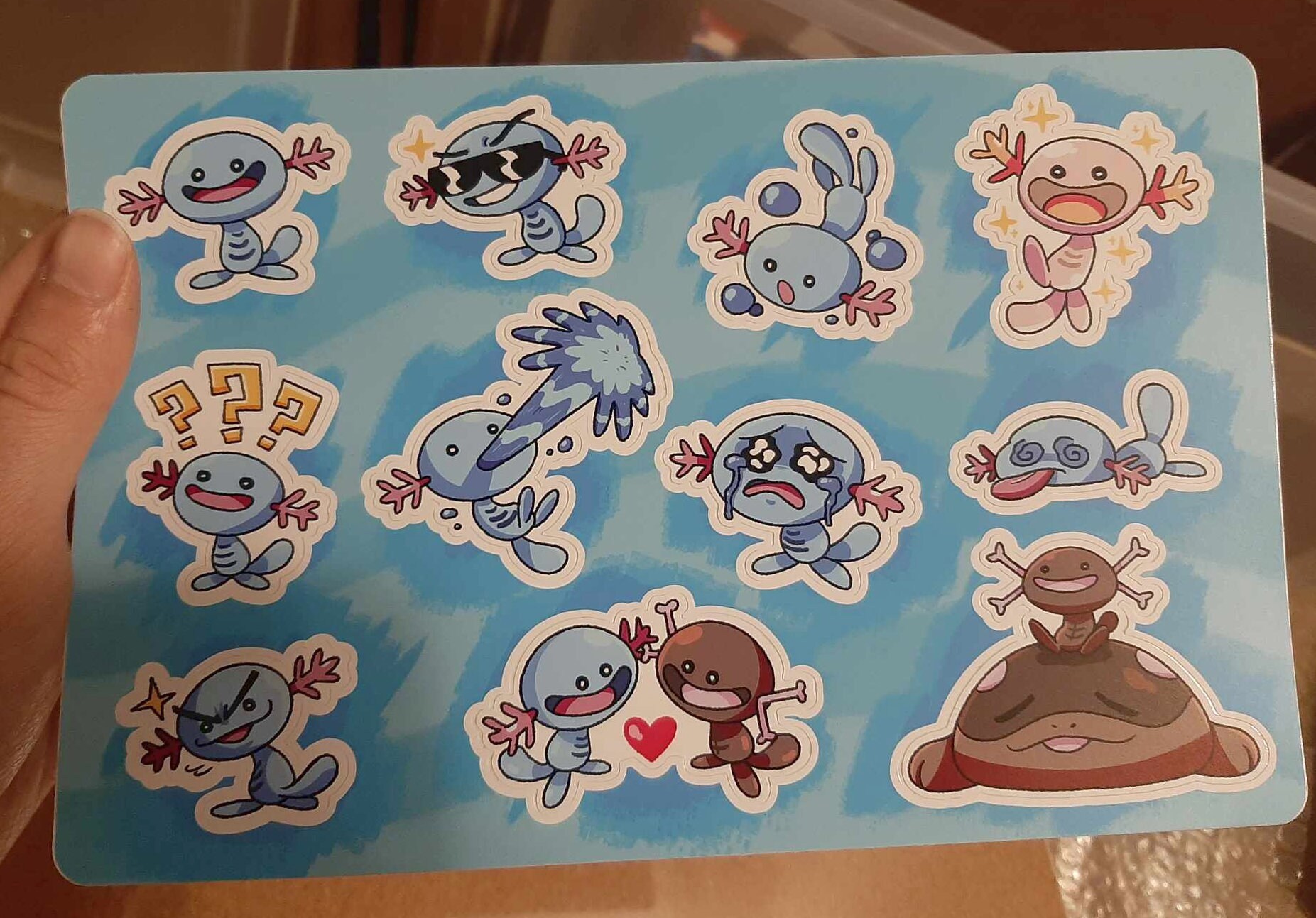 Wooper Sticker Sheet - Etsy