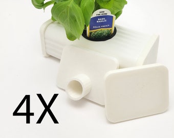 4x Hydroponic Endcaps - Choose Your Endcaps (Vinyl Downspout Endcaps 2X3)