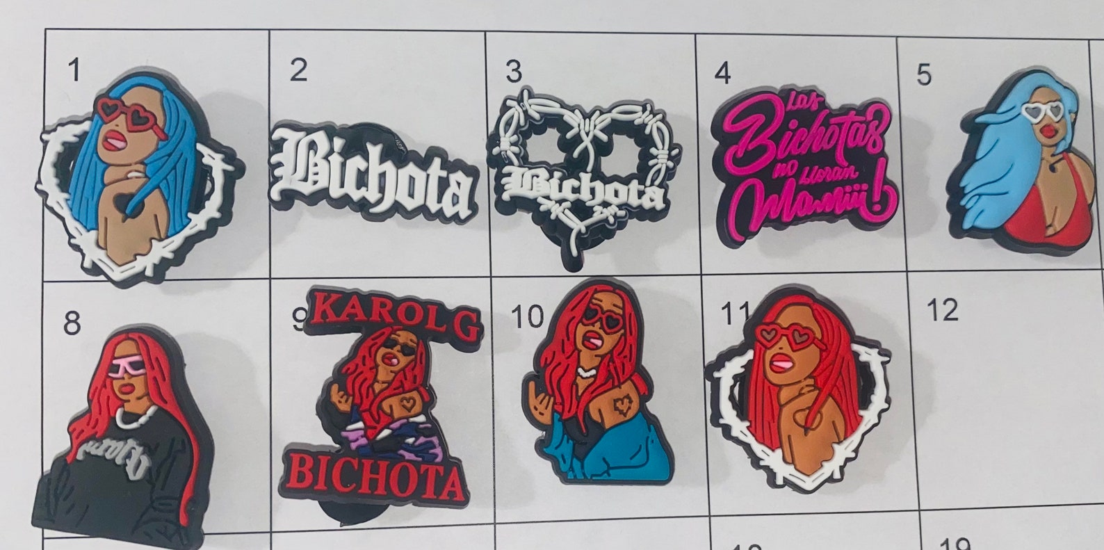 La Bichota Karol G Croc Charms Jibbitz Etsy