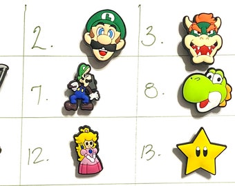 Super Mario Bros Croc Charms