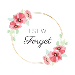Lest we forget
