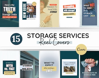 Storage Units Instagram Reel Covers, Social Media Templates (Canva)