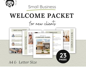 Small Business Contractor Brochure Welcome Packet