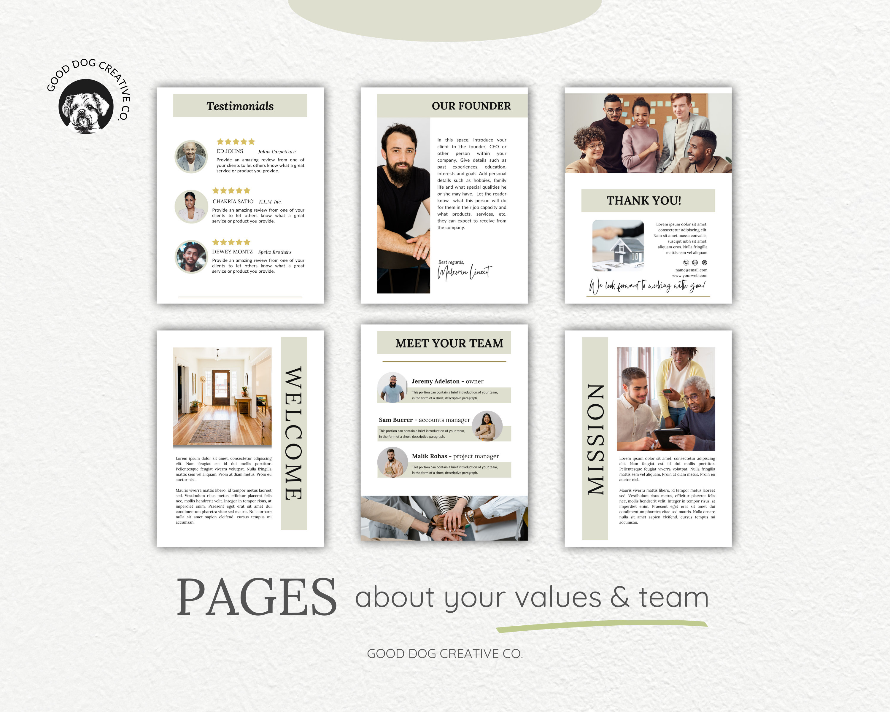 Small Business Contractor Brochure Welcome Packet - Etsy