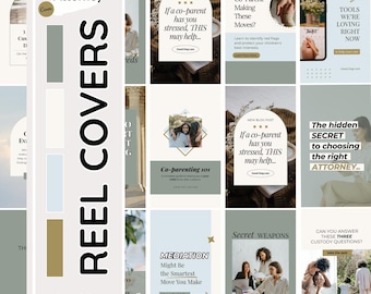 Child Custody Attorney Instagram Reel Covers: Family Law Templates (Digital Download)