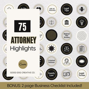 Lawyer Highlight Covers, IG Highlights, Law Firm Social Media, Instagram Story
