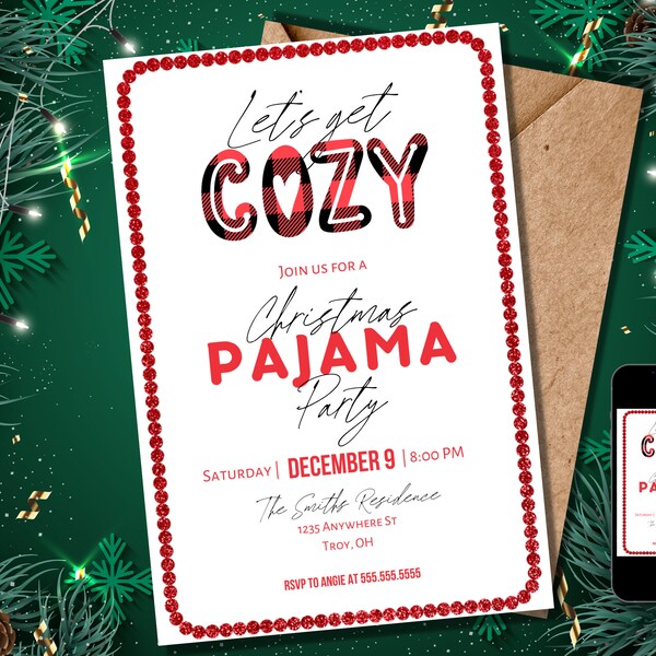 Pajama Party Invite - Etsy