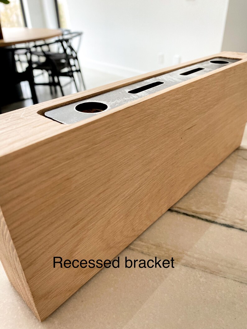 White Oak Floating Shelf Custom Length Depth and Finish Etsy