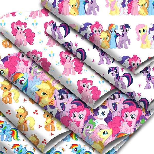 7.7x12.9 inch or 11x55 inch Horse Unicorn Floral Print Faux Leather Sheets,Earring/Hair Bow Crafts Leather,1Yc19241