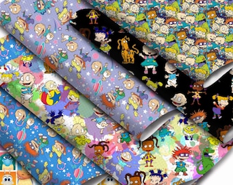 Cartoon Printed Faux Leather Sheet, DIY Crafts, Hair Bow, Earring Material