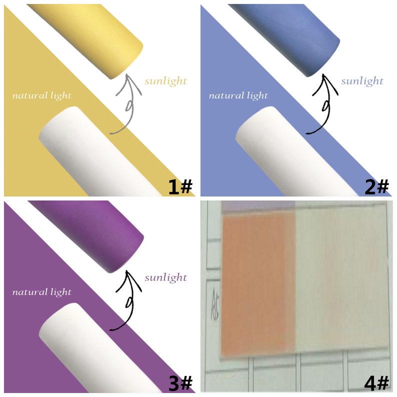 UV Blacklight Reactive Faux Leather Sheets, Earring/Hair Bow Crafts Fabric (7.7x12.9 inch) image 5