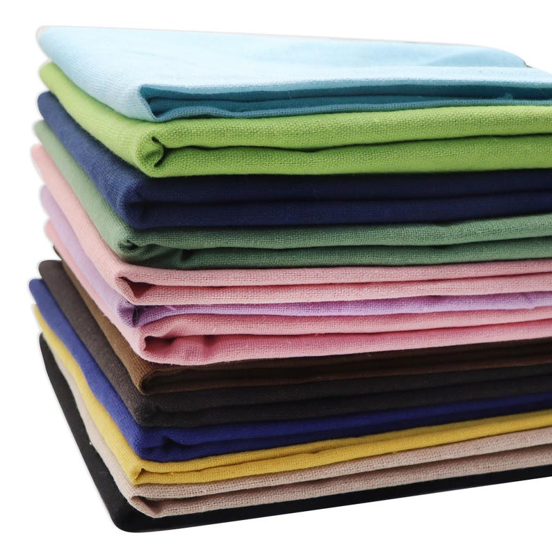 Polyester Sewing Fabric – Pre-cut Solid Color Half Meter for Crafts - Etsy