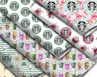 7.7x12.9 inch 11x55inch Coffee Cake Theme Faux Leather Sheets,Earring/Hair Bow Crafts Leather Synthetic Leather Fabric,1Yc17553