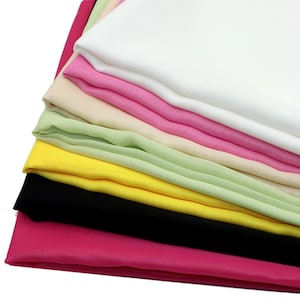 Pre-cut 1pc 59x39.37inch(150x100cm) Solid Color Chiffon Fabric, Translucent and Elegant Lining Material for Sewing Designer DIY Crafts