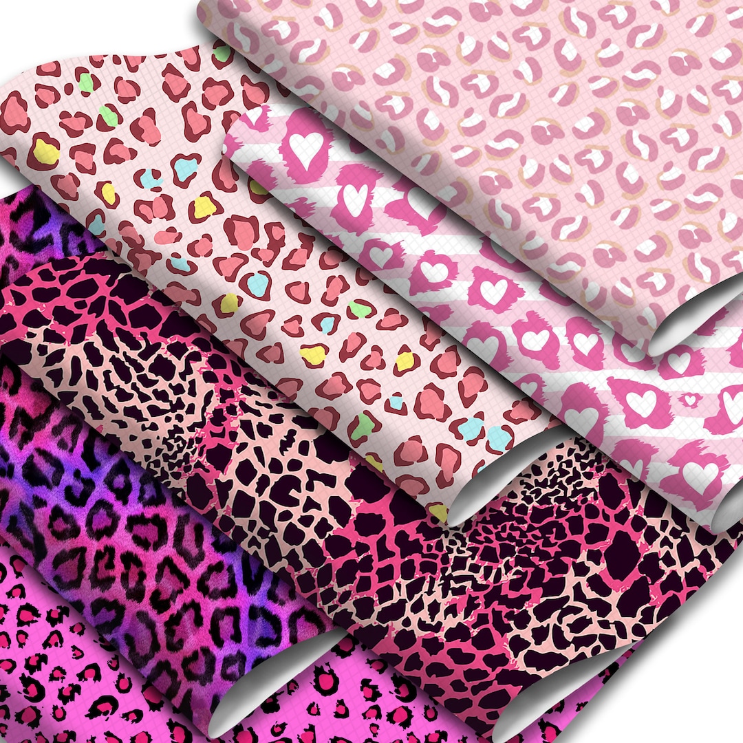 Leopard Print Faux Leather Sheets, DIY Crafts Fabric - Etsy