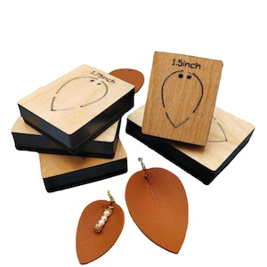 Bricolage couteau moule arc matrices de découpe en bois moule en cuir boucle d'oreille adapté aux produits en bois communs Big Shot Sizzix Machine, 1Yc38847