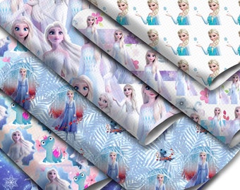Princess Printed Faux Leather Sheets, DIY Craft Fabric