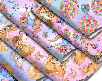 Cartoon Character Faux Leather Sheet, DIY Crafts