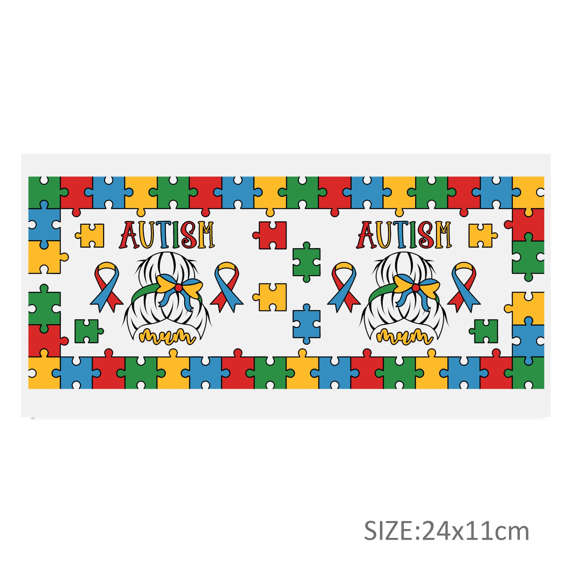 AUTISM 16oz Libbey Glass Can Tumbler Sublimation Design Waterproof DTF  Sticker Cups Cool UV Wrap Transfer Sticker,1yc43004 - Etsy