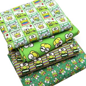 Frog 100% Cotton Fabric,57x19.68inch Pre-cut Craft Material,Vibrant Patterns Suitable for DIY Projects, Craft Patchwork Sewing