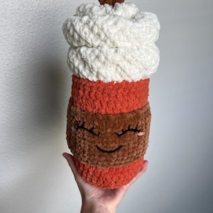 Crochet Pumpkin Spice Latte Plushie