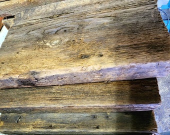 reclaimed  wood 2 barnwood boards 6"x24"