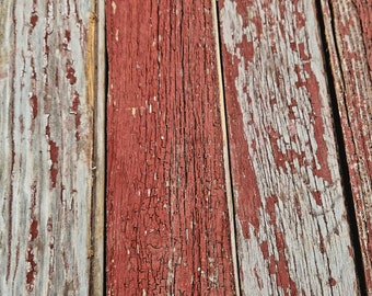 Reclaimed barn wood salvaged barn board (10) pieces 36" inch long faded red  t&g barnwood boards 3" wide perfect Wainscotting