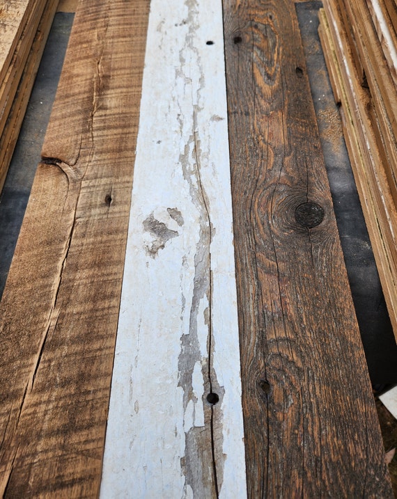 Reclaimed Wood Accent Wall Diy Planks Barn Wood Salvaged Material