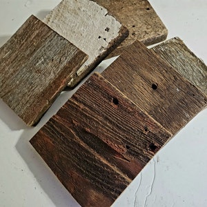 Reclaimed wood blocks