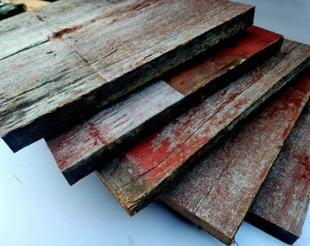 Reclaimed wood traditional barnwood boards 5 pieces 12"x12"