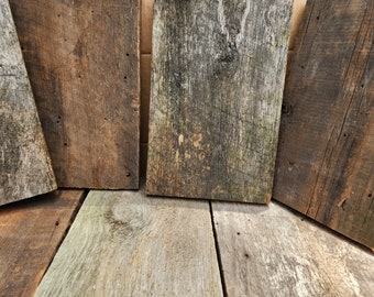 barn wood board reclaimed barnwood pieces weathered craft wood 3 @8"x10"