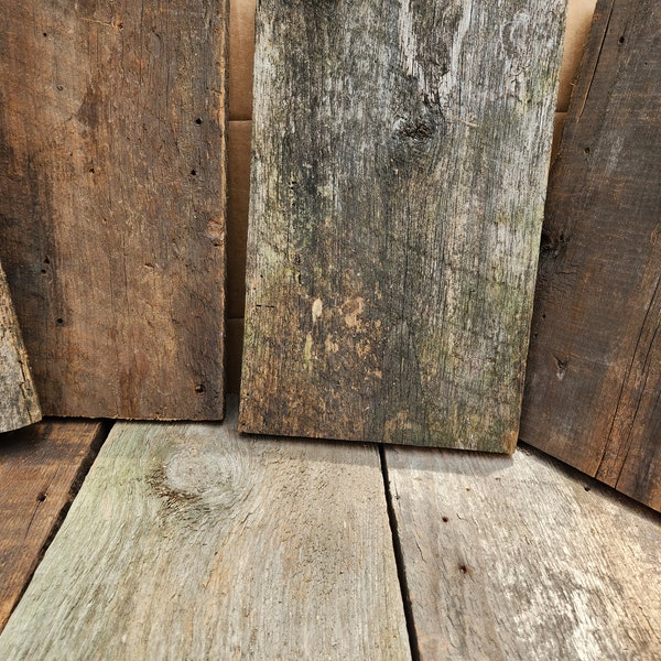 reclaimed barnwood pieces weathered craft wood 3 @8"x10"