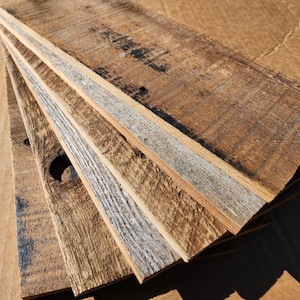 reclaimed barn wood thin board 6 piece
