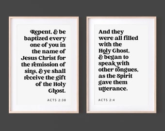 Welcome to the Family | Acts 2:38 Scripture Printable Art | Baptism Certificates | Holy Ghost Certificates