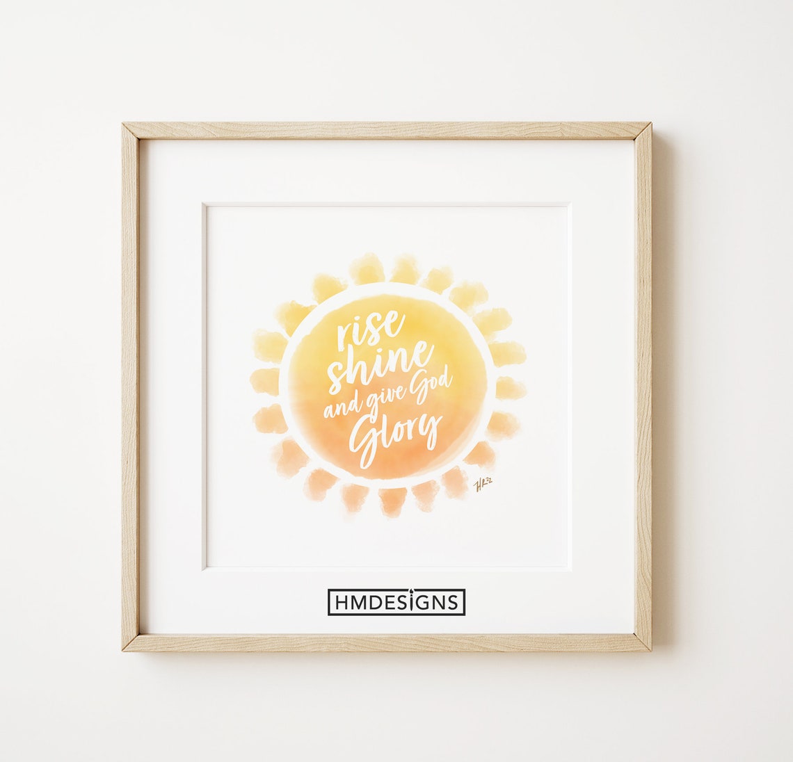 Rise and Shine and Give God Glory | Watercolor Painting | Printable ...
